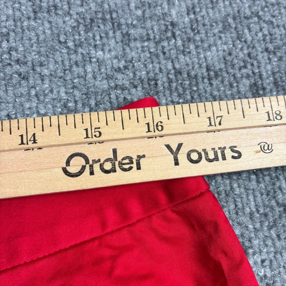 Talbots Pencil Skirt Womens‎ 12P Red Petite Cotton Blend Career Office